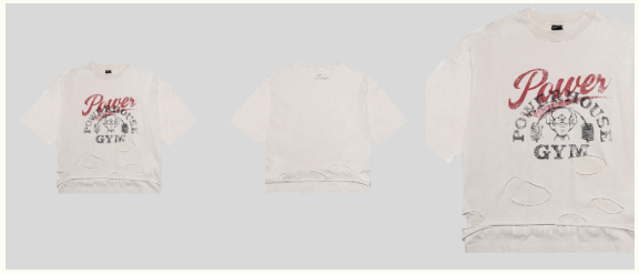 ＬＹＦＴコラボ 　ビンテージ　クロップドＴシャツ